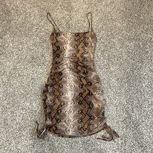 WINDSOR Snake Print Mini Dress